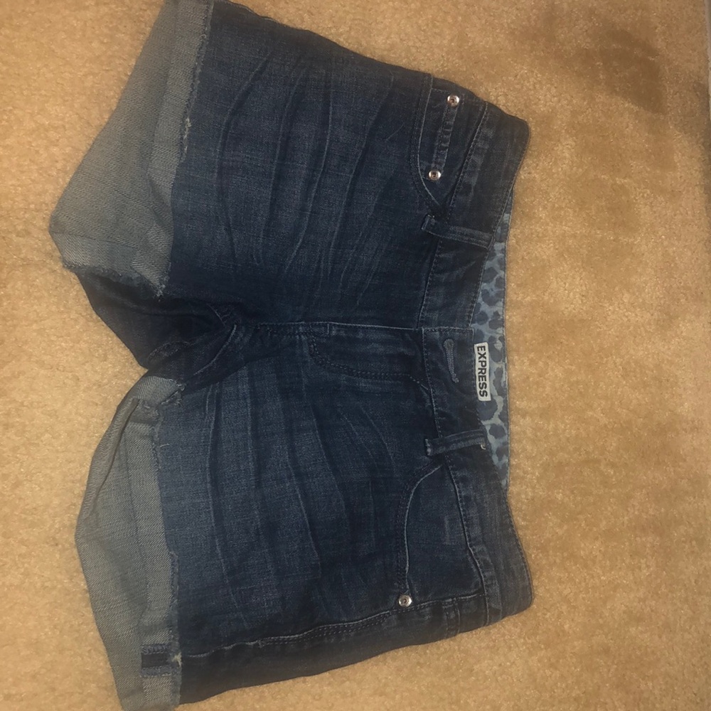 Blue jean shorts